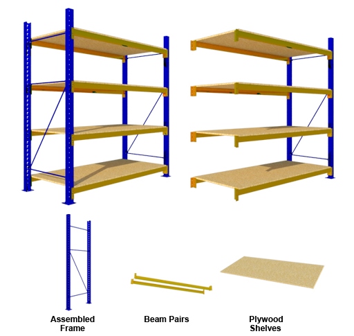 MEDIUM DUTY 4 Plywood SHELVES